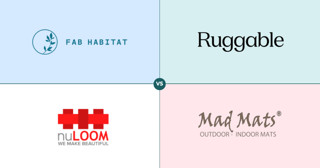 Fab Habitat vs. Ruggable vs. nuLOOM vs. Mad Mats Outdoor Rugs